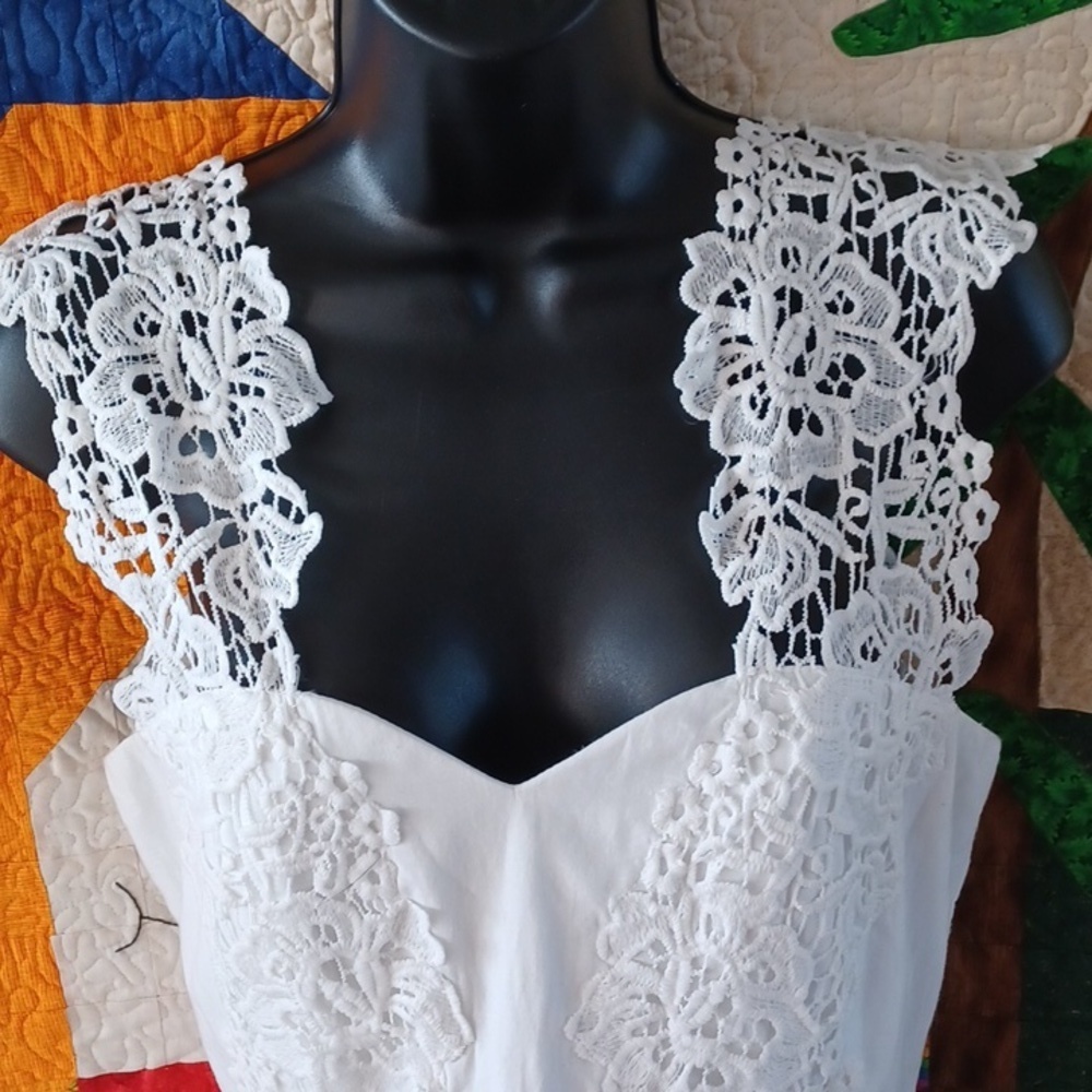 Southern Fried Chicks | White Eyelet Dress - Picture 2 of 9